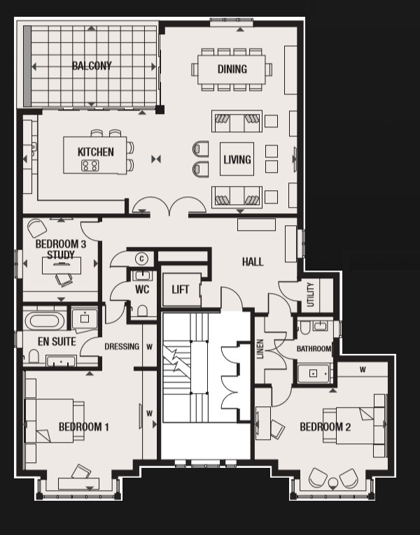 Plot 3 First Floor 2 Bedroom Apartment